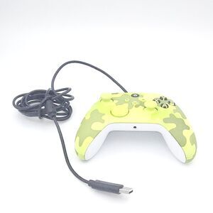 Wired Xbox One Controller Green Camo Gamepad USB Compatible Microsoft Console